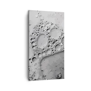 Lærredstryk - Billede på lærred - Opskummet spor - 45x80 cm