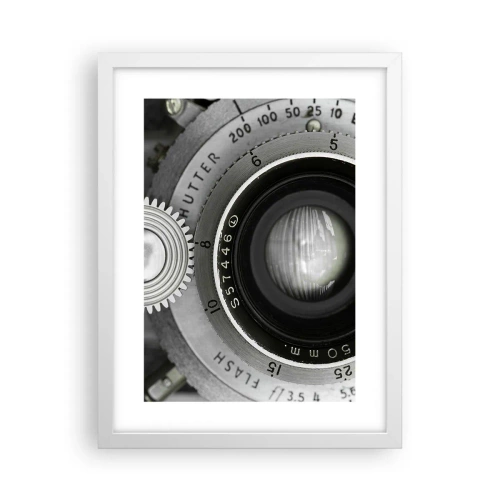 Plakat i hvid ramme - Historien om Hollywood - 30x40 cm