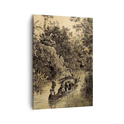 Lærredstryk - Billede på lærred - Rejsen til kilden - 50x70 cm