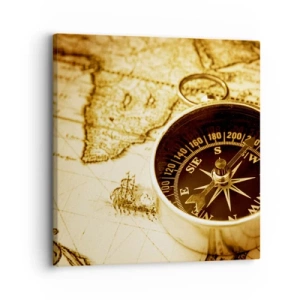 Lærredstryk - Billede på lærred - Øst eller vest? - 30x30 cm