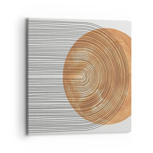 Lærredstryk - Billede på lærred - En solrig komposition - 70x70 cm