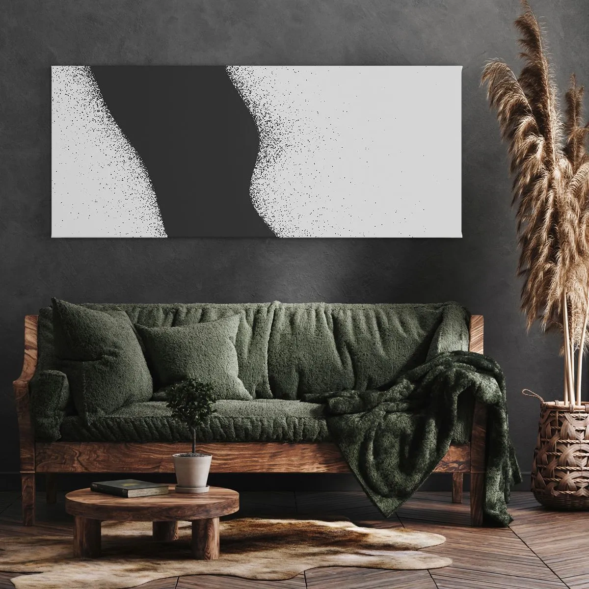Lærredstryk - Billede på lærred - Flydende balance - 100x40 cm