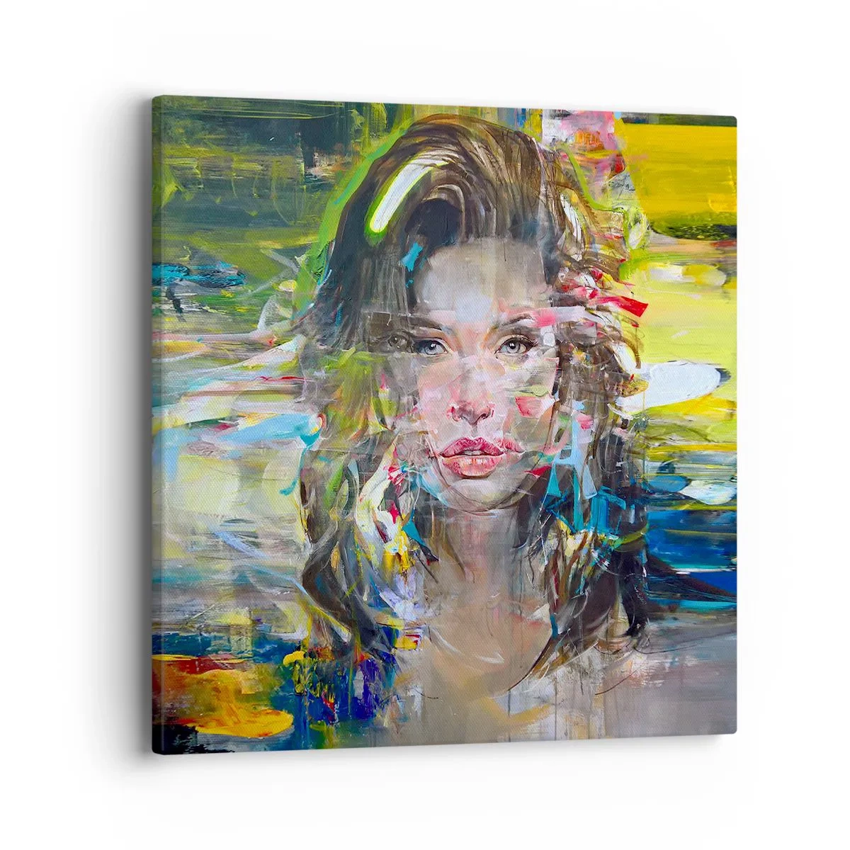 Lærredstryk - Billede på lærred - Bag lufttæppet - 40x40 cm