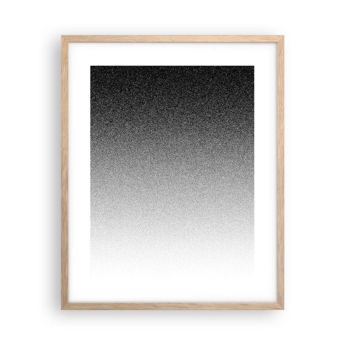 Plakat i ramme af lyst egetræ - På vej mod lyset - 40x50 cm