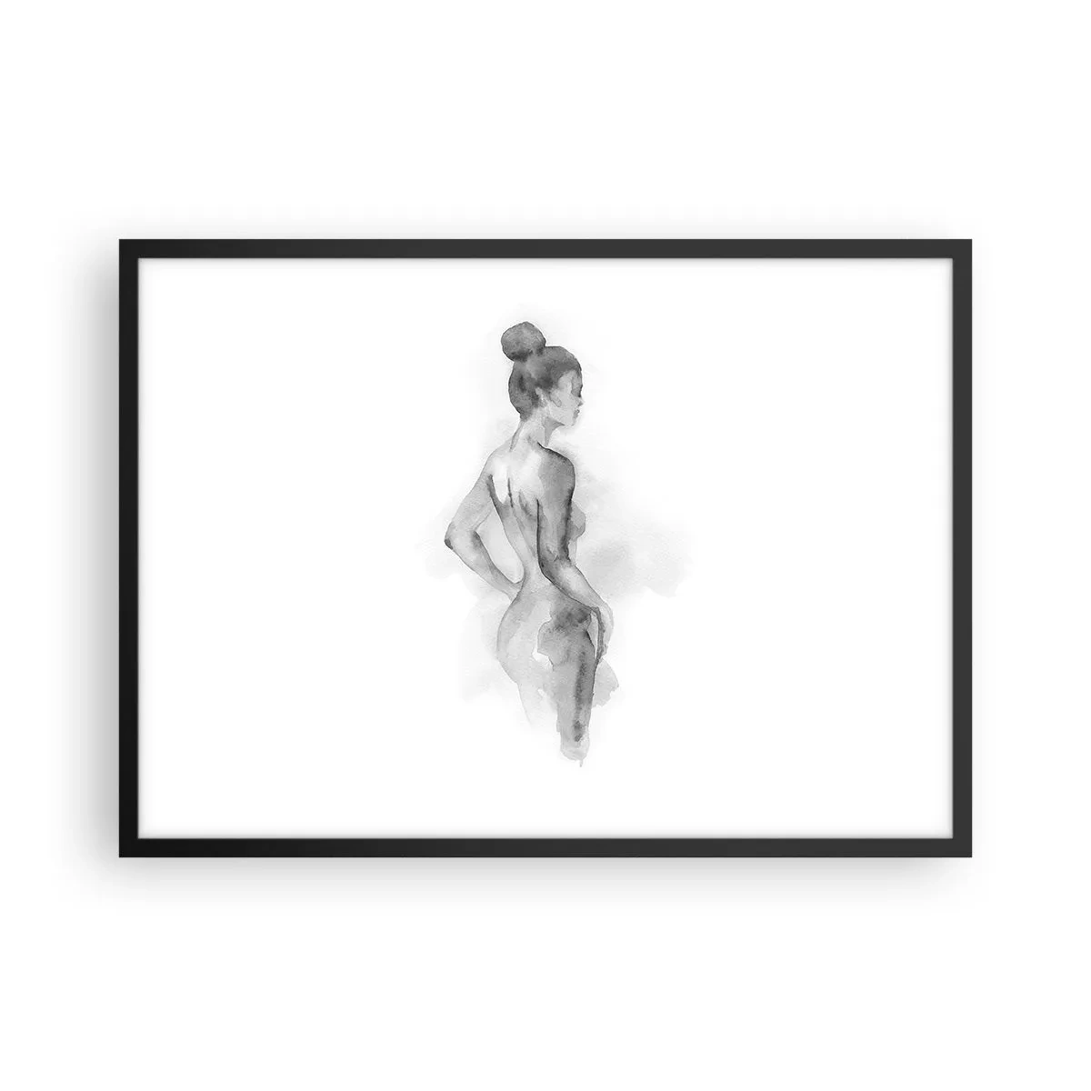 Plakat i sort ramme - Smukt som et maleri - 70x50 cm