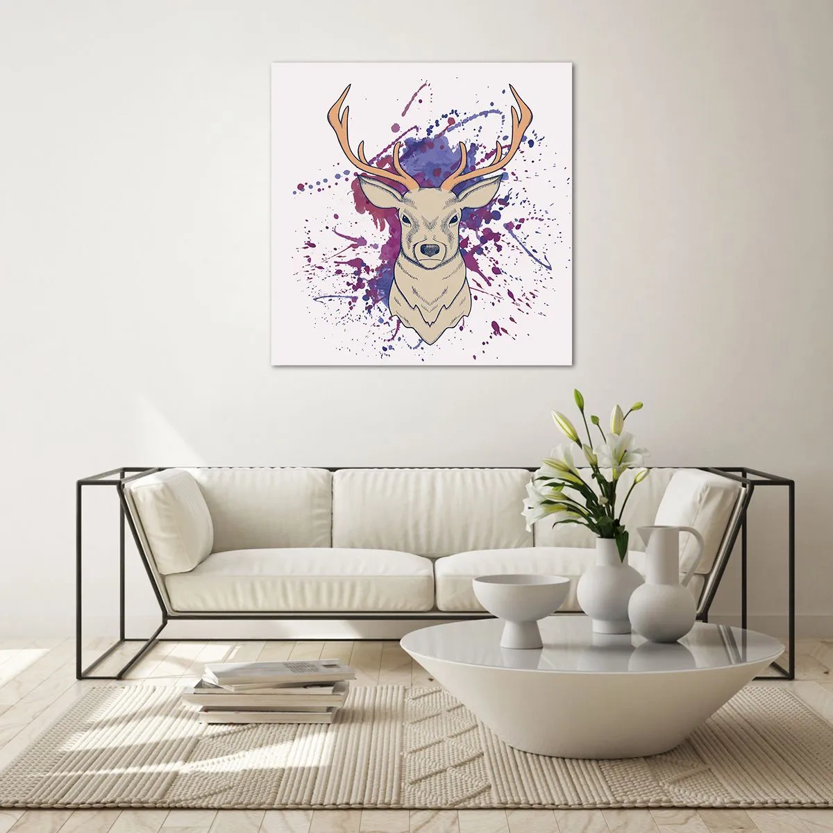 Billede på glas - Mod og balance - 70x70 cm