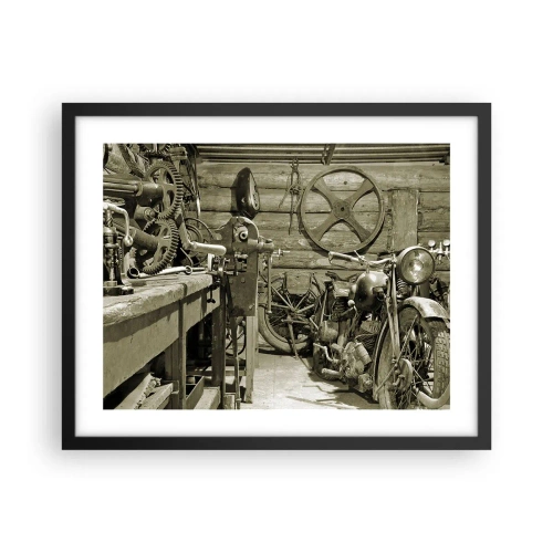 Plakat i sort ramme - I onkel Wladeks skur - 50x40 cm