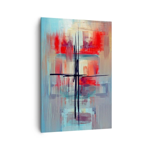 Lærredstryk - Billede på lærred - Landskab i en ukendt dimension - 70x100 cm