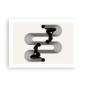 Plakat - Sensuel symmetri - 70x50 cm