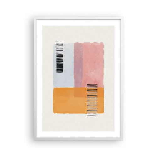 Plakat i hvid ramme - Fra hjørne til hjørne - 50x70 cm