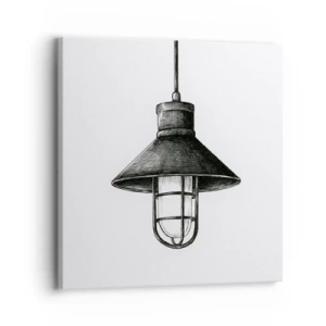 Lærredstryk - Billede på lærred - Som for mange år siden... - 30x30 cm