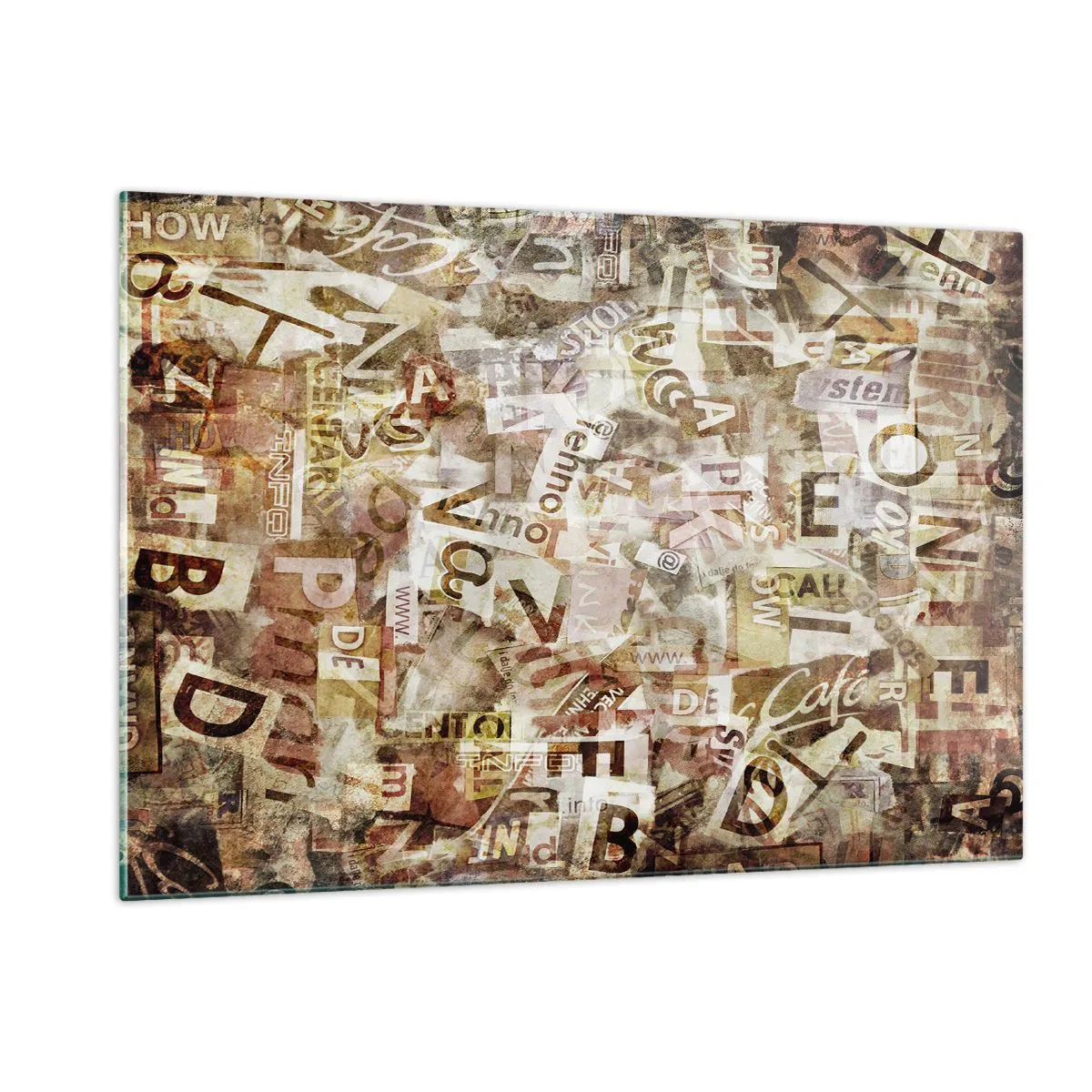 Billede på glas - Jeg forener snakkehovederne - 120x80 cm