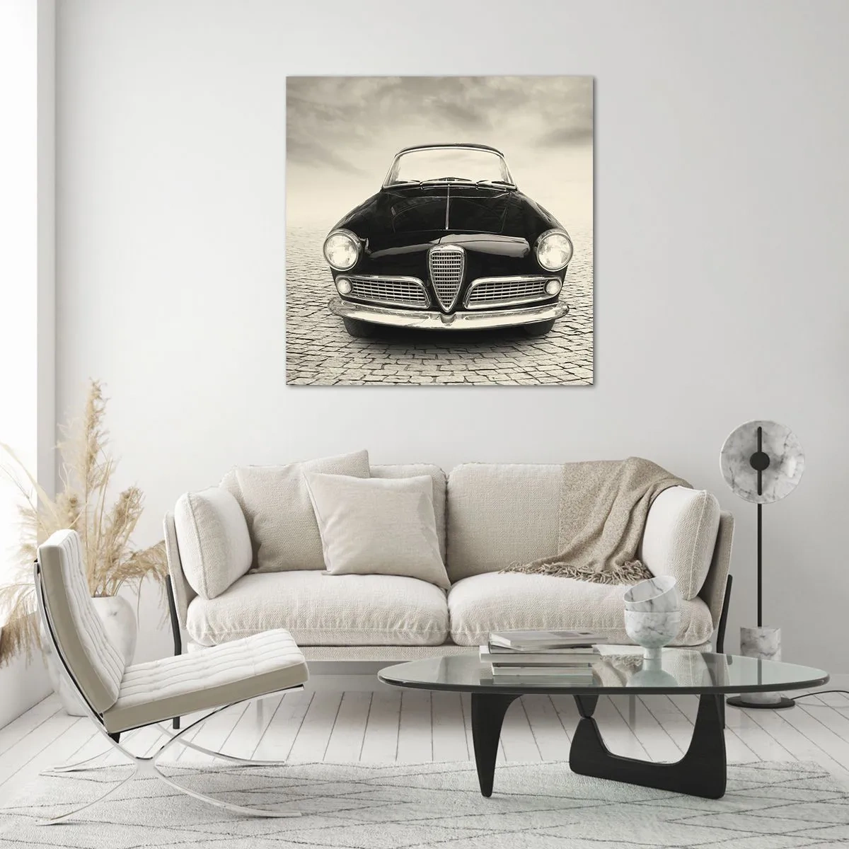 Billede på glas - Og hvordan kan man ikke elske mig? - 70x70 cm