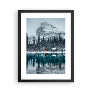 Plakat i sort ramme - En canadisk retræte - 30x40 cm