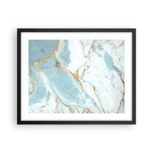 Plakat i sort ramme - Rigdom af sten - 50x40 cm
