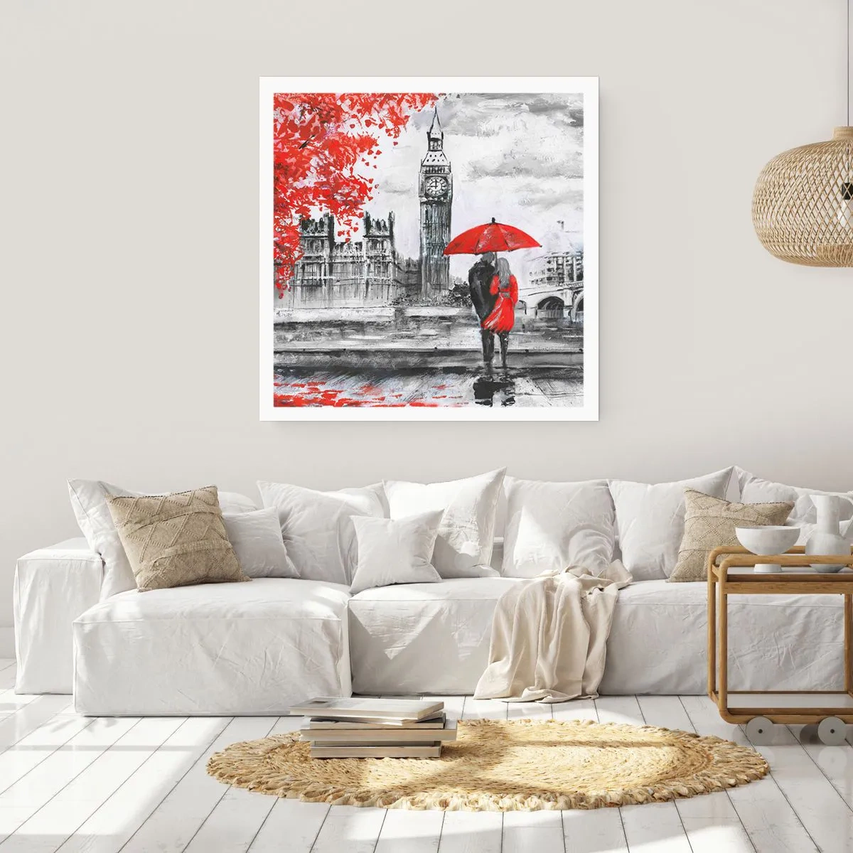 Plakat - Forelsket i London - 60x60 cm