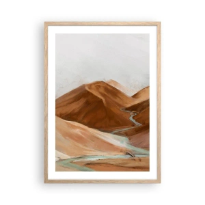 Plakat i ramme af lyst egetræ - Til kilden - 50x70 cm