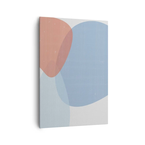 Lærredstryk - Billede på lærred - Pastelfarvede relationer - 70x100 cm