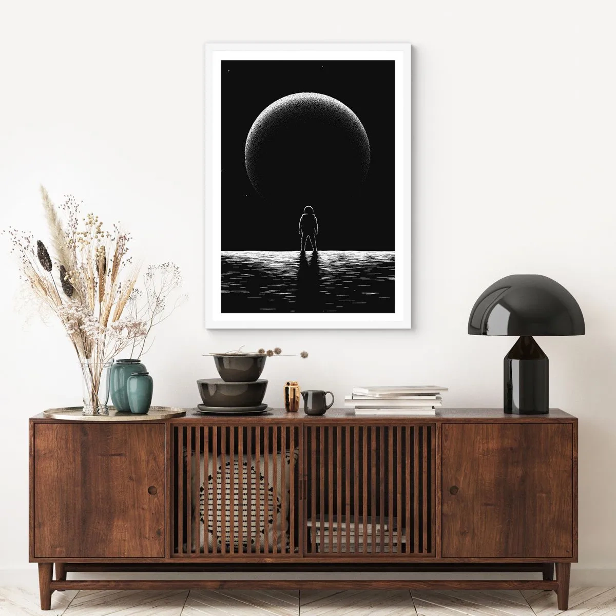 Plakat i hvid ramme - Ansigt til ansigt - 61x91 cm