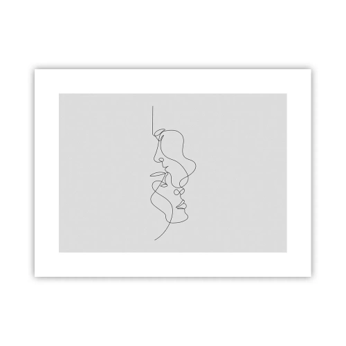 Plakat - Gløderne af glubende begær - 40x30 cm