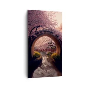 Lærredstryk - Billede på lærred - Japansk forår - 45x80 cm