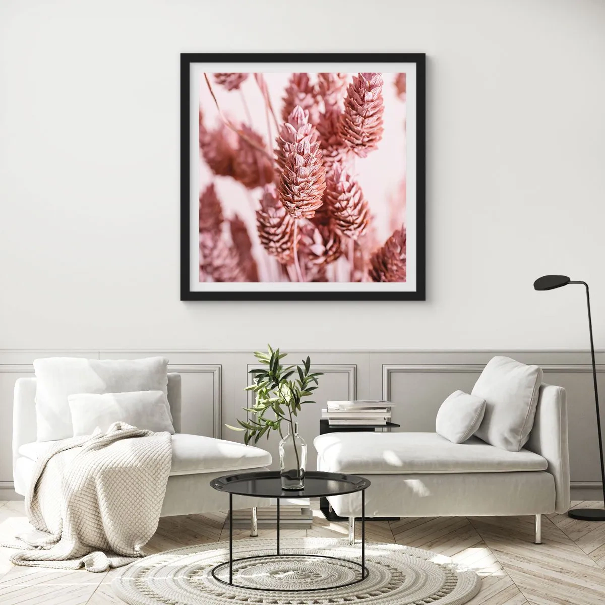 Plakat i sort ramme - Tilsyneladende ubemærket - 30x30 cm