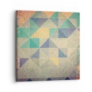 Lærredstryk - Billede på lærred - Republikken trekanter - 30x30 cm