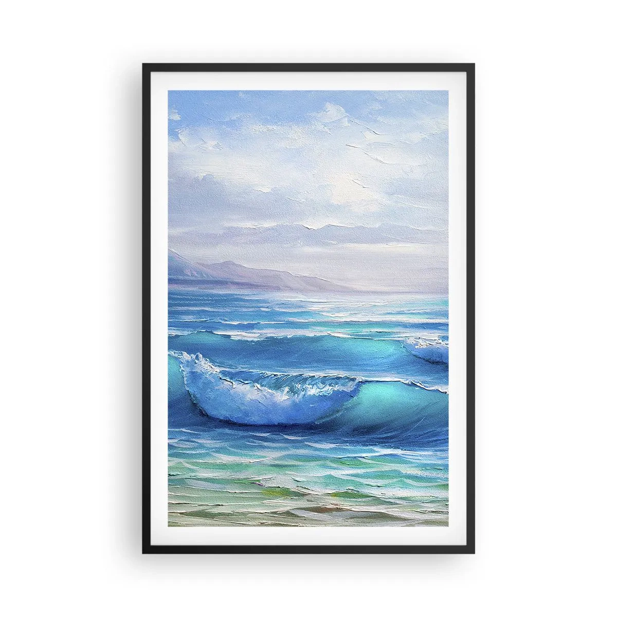 Plakat i sort ramme - Giver trøst - 61x91 cm