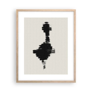 Plakat i ramme af lyst egetræ - Fantasiens vibrationer - 40x50 cm