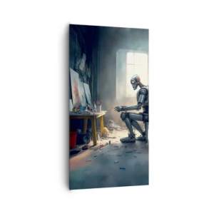 Lærredstryk - Billede på lærred - Den skabende handling - 65x120 cm