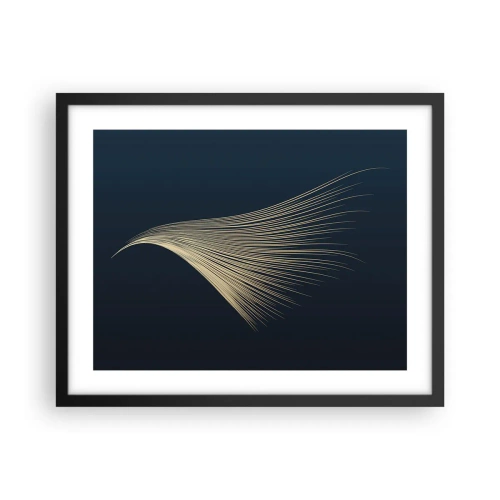 Plakat i sort ramme - Som en engels hår - 50x40 cm