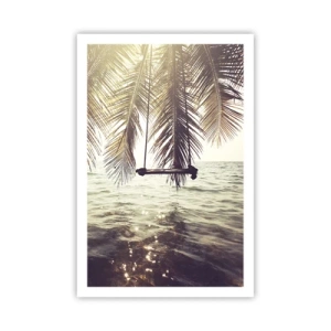 Plakat - Du kan svæve i skyerne efter behag - 61x91 cm