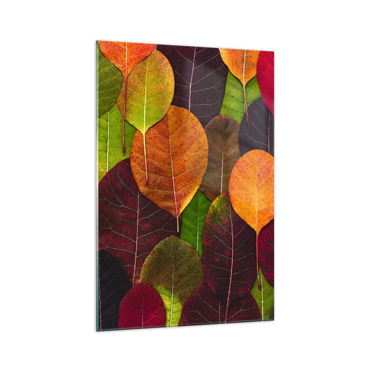 Billede på glas - Efterårsmosaik - 70x100 cm