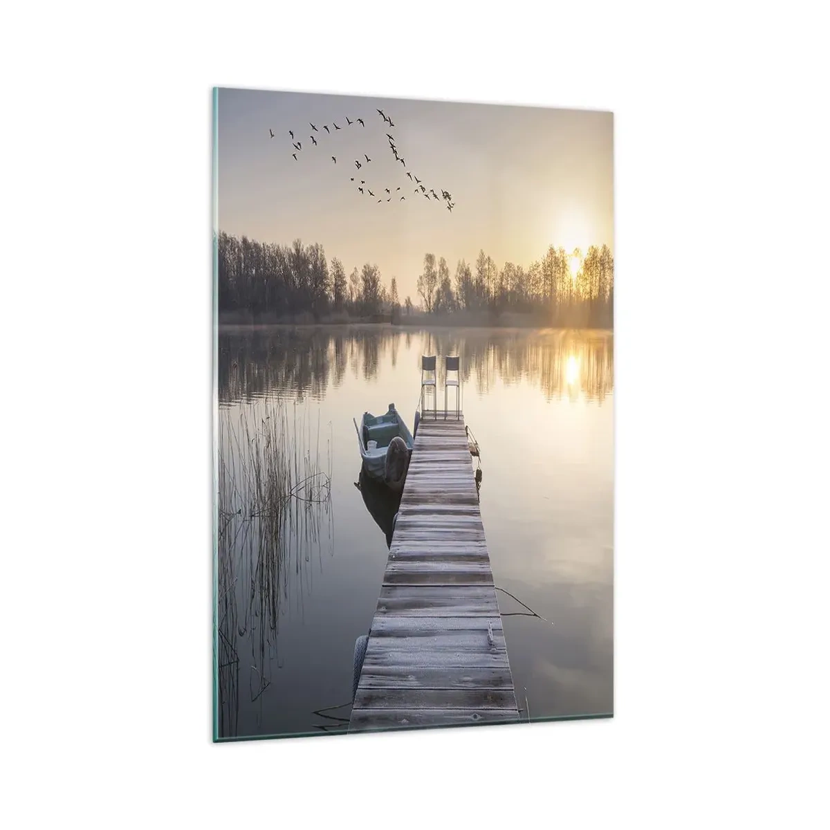 Billede på glas - Jeg kommer tilbage om et stykke tid - 80x120 cm