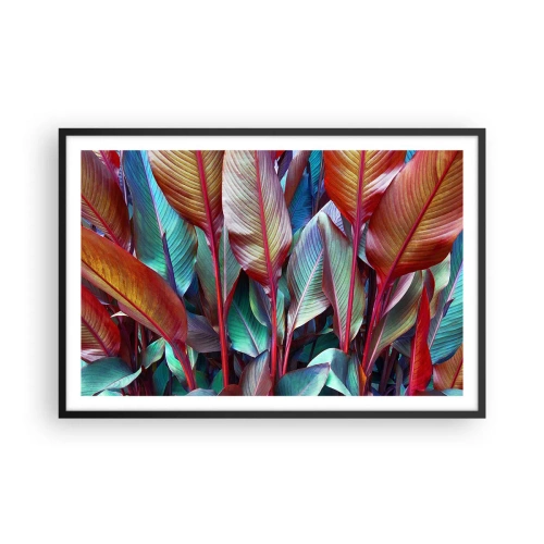 Plakat i sort ramme - Farverigt krat - 91x61 cm