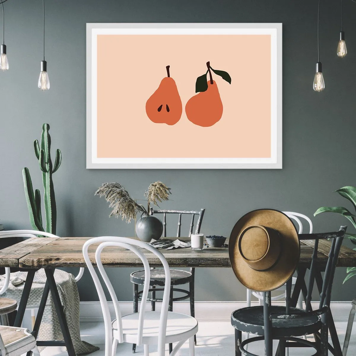 Plakat i hvid ramme - Sødmen selv - 100x70 cm