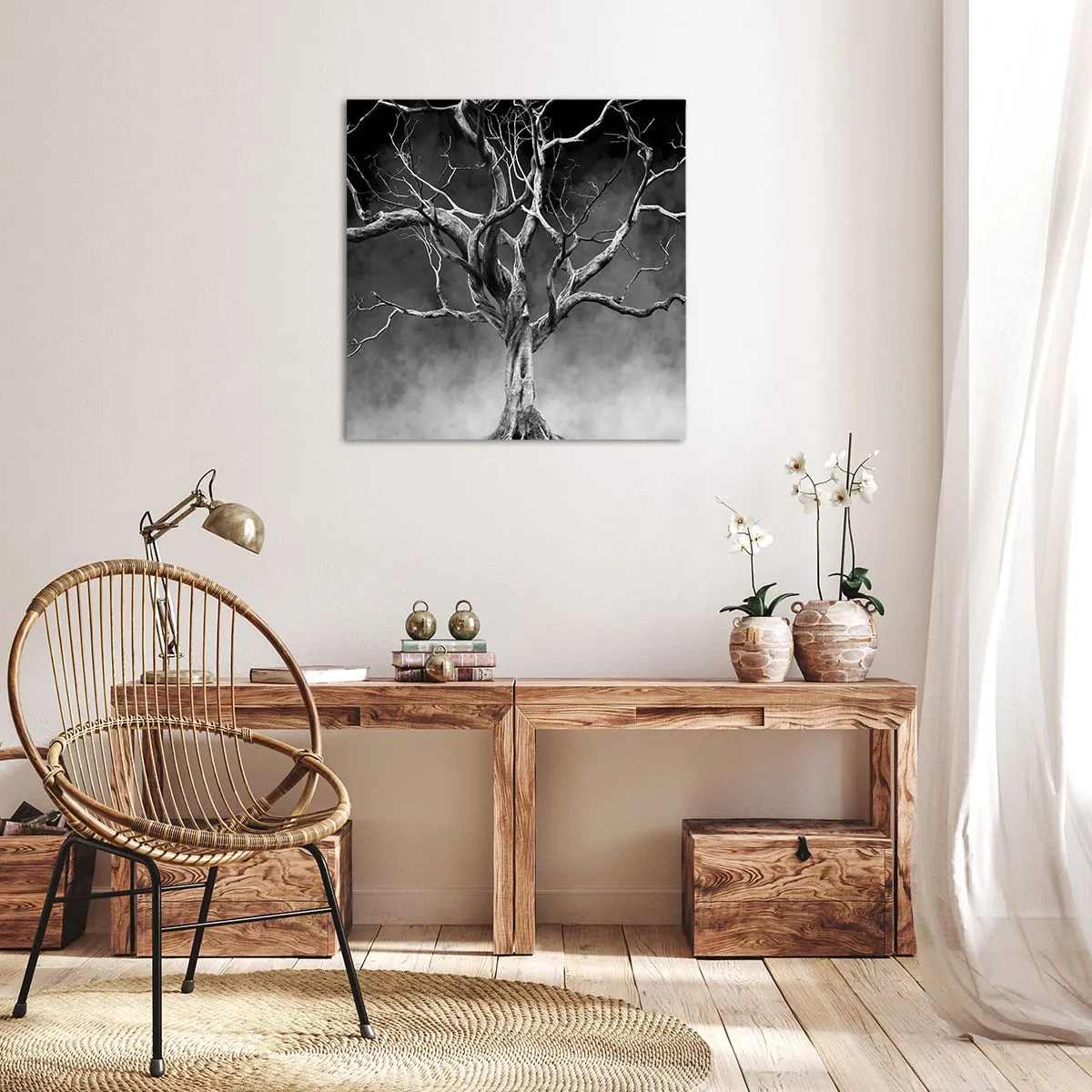 Lærredstryk - Billede på lærred - Primær og hellig - 30x30 cm