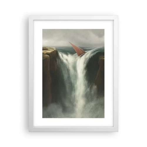 Plakat i hvid ramme - Livets advarsler - 30x40 cm