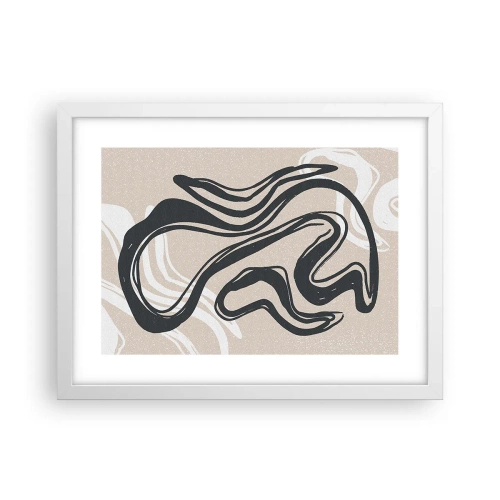 Plakat i hvid ramme - Multipliceret udtryk - 40x30 cm