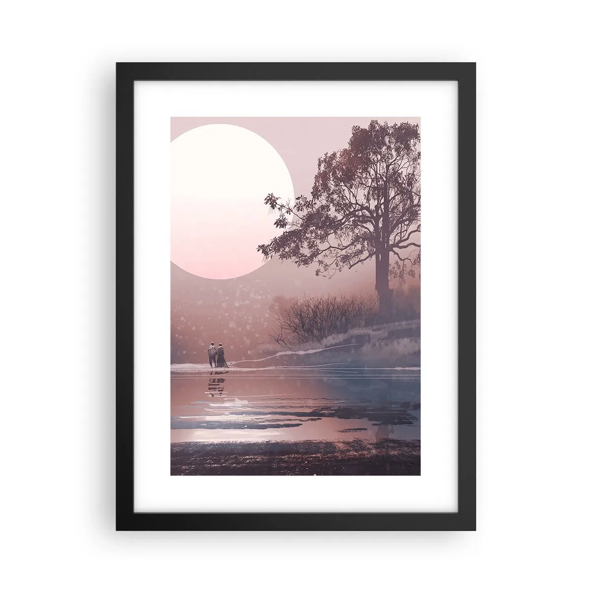 Plakat i sort ramme - Natlige mærkværdigheder - 30x40 cm