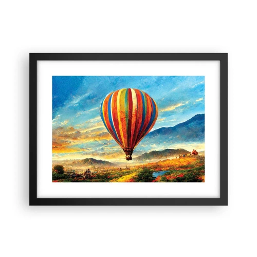 Plakat i sort ramme - I stilhed kan du se mere - 40x30 cm