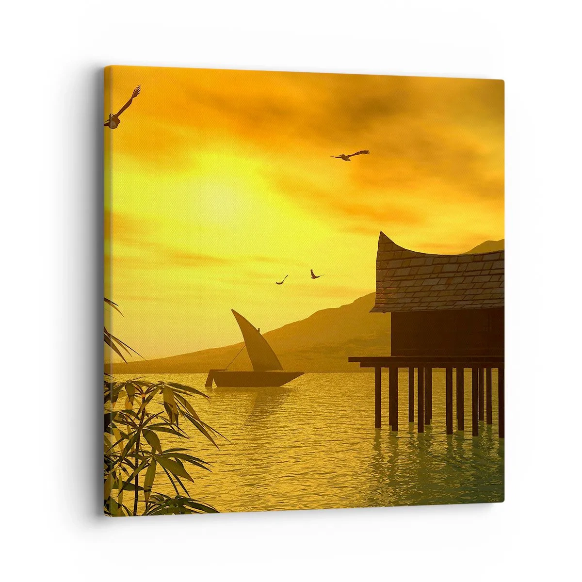 Lærredstryk - Billede på lærred - Ønsket fred - 40x40 cm