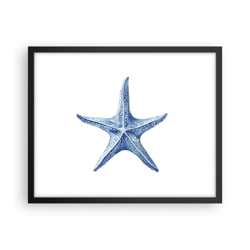 Plakat i sort ramme - Havets stjerne - 50x40 cm