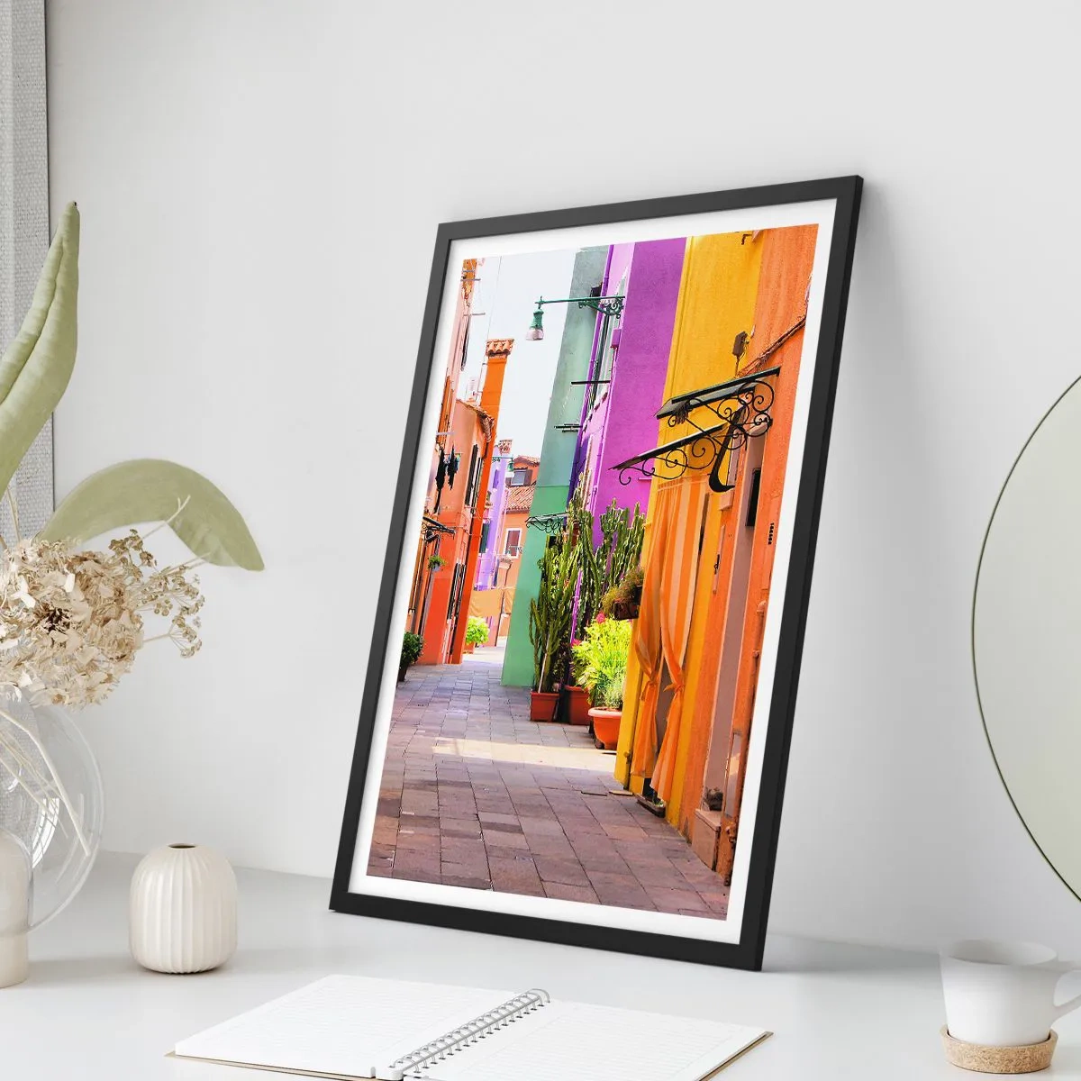 Plakat i sort ramme - Regnbue gyde - 40x50 cm