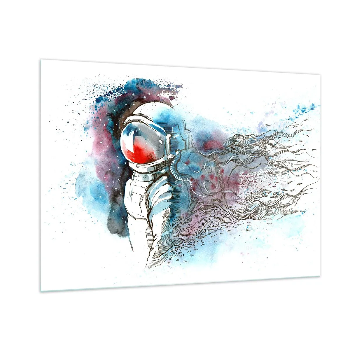 Billede på glas - Alene med kosmos - 100x70 cm