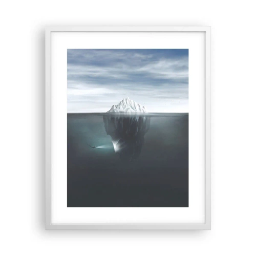 Plakat i hvid ramme - Undervands-mysterium - 40x50 cm