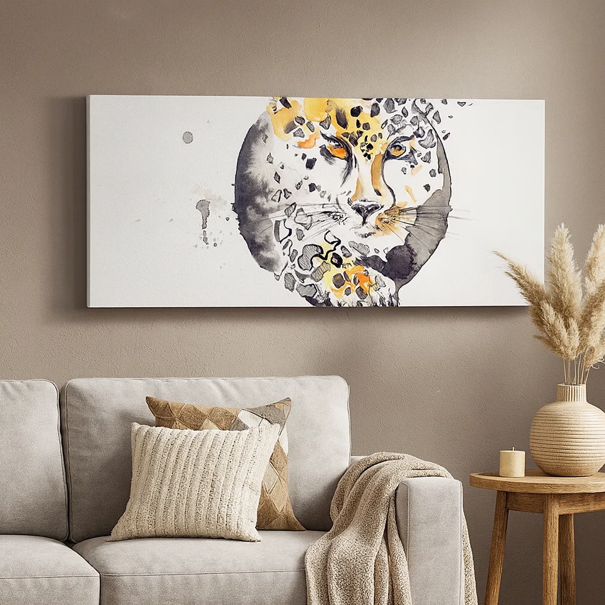 Lærredstryk - Billede på lærred - Rovdyrisk skønhed - 30x30 cm