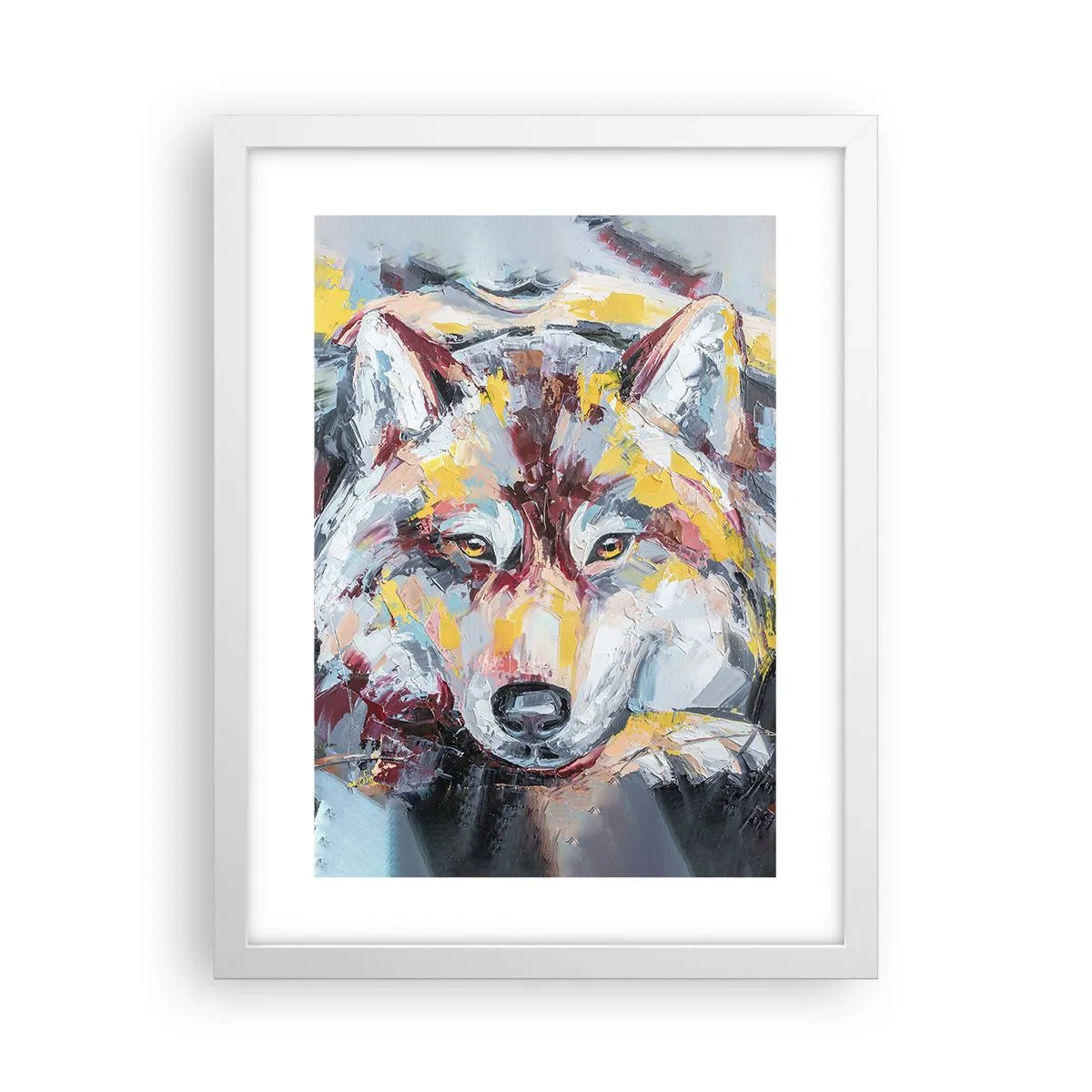 Plakat i hvid ramme - Fred blandt kære - 30x40 cm