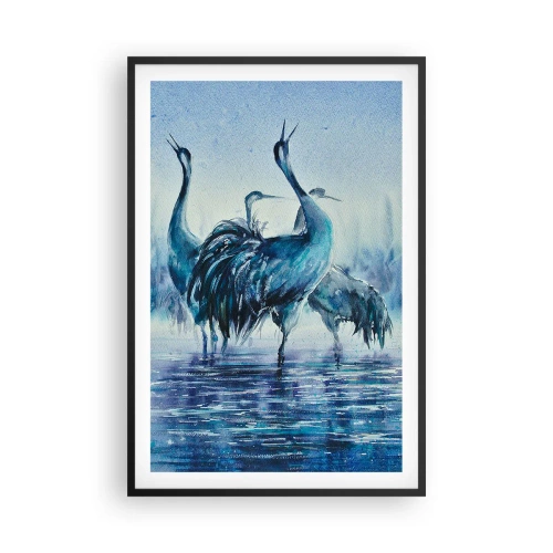 Plakat i sort ramme - Morgenmøde - 61x91 cm