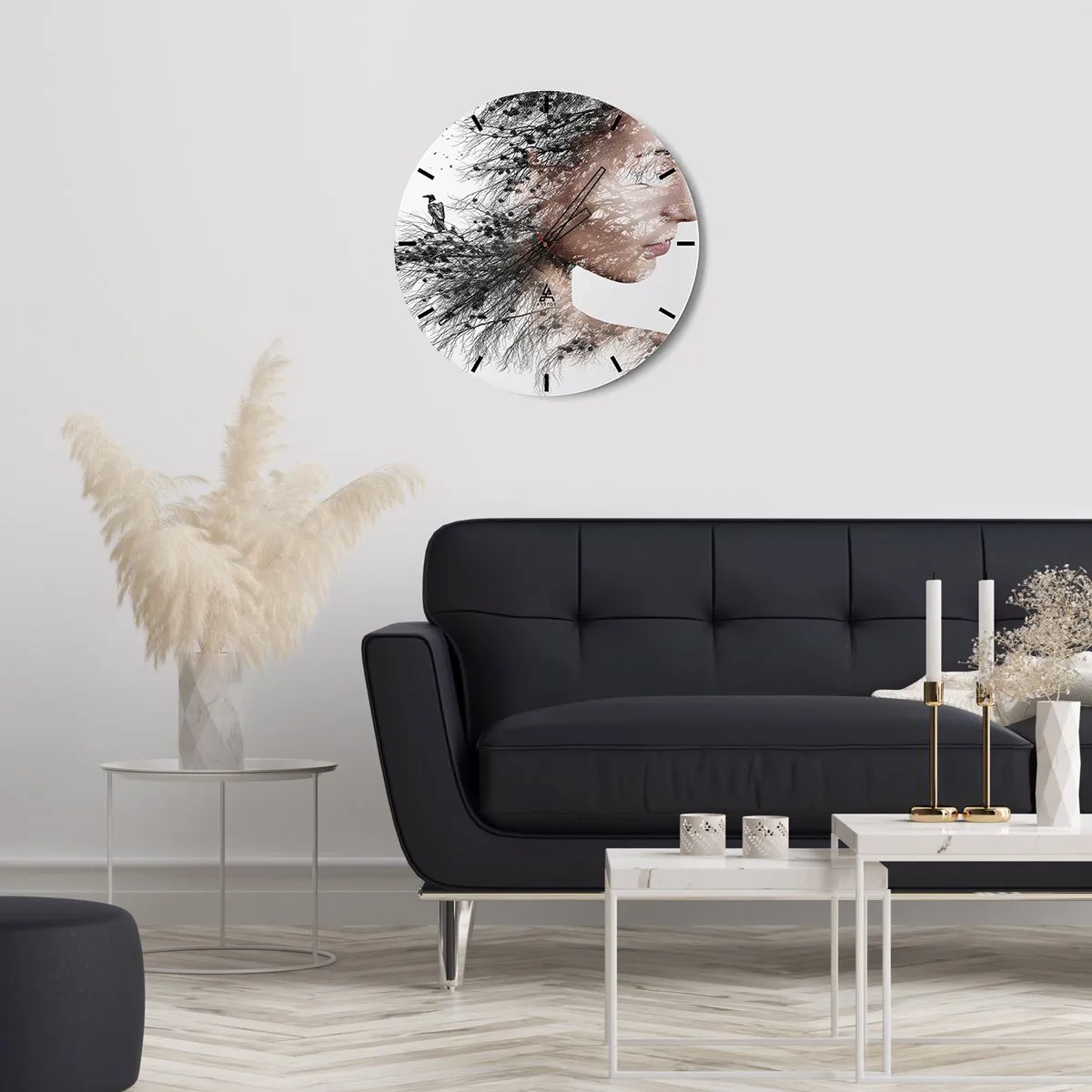 Vægur, Uret - Skovens ånd - 30x30 cm